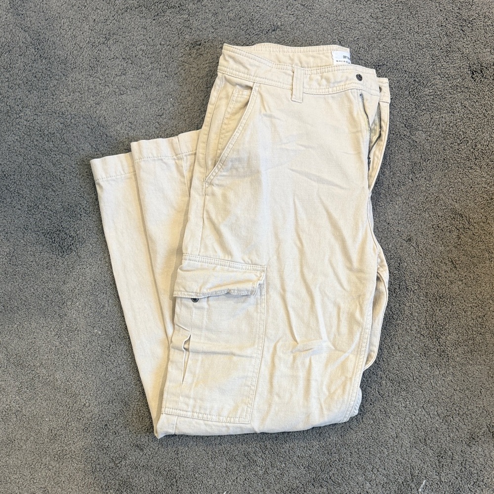 Cotton On Women's Cream Cargo Pants